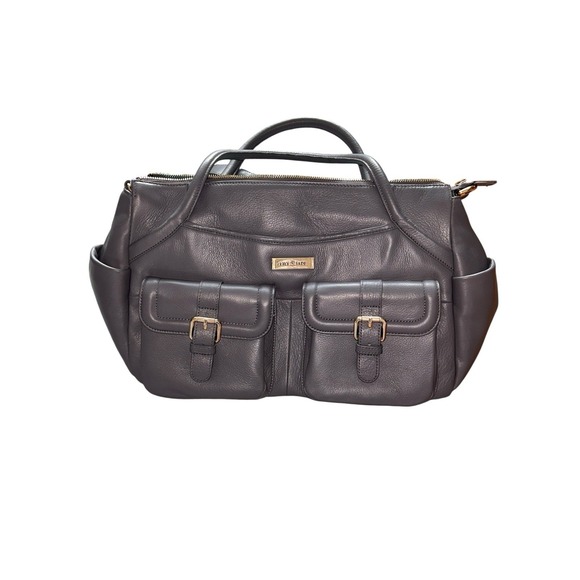 Lily Jade Shaylee Gray Diaper Bag Strap Converts Backpack Accessory Organizer - Picture 2 of 10